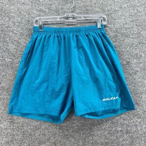 Baleaf Activewear Shorts Men M Medium Blue High Rise Drawstring Lined Pockets